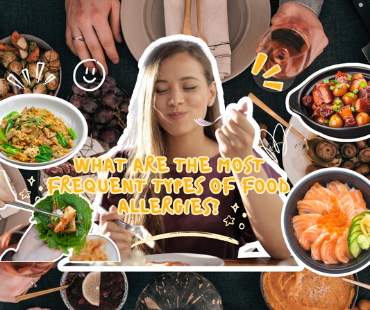 What are the most frequent types of food allergies?
