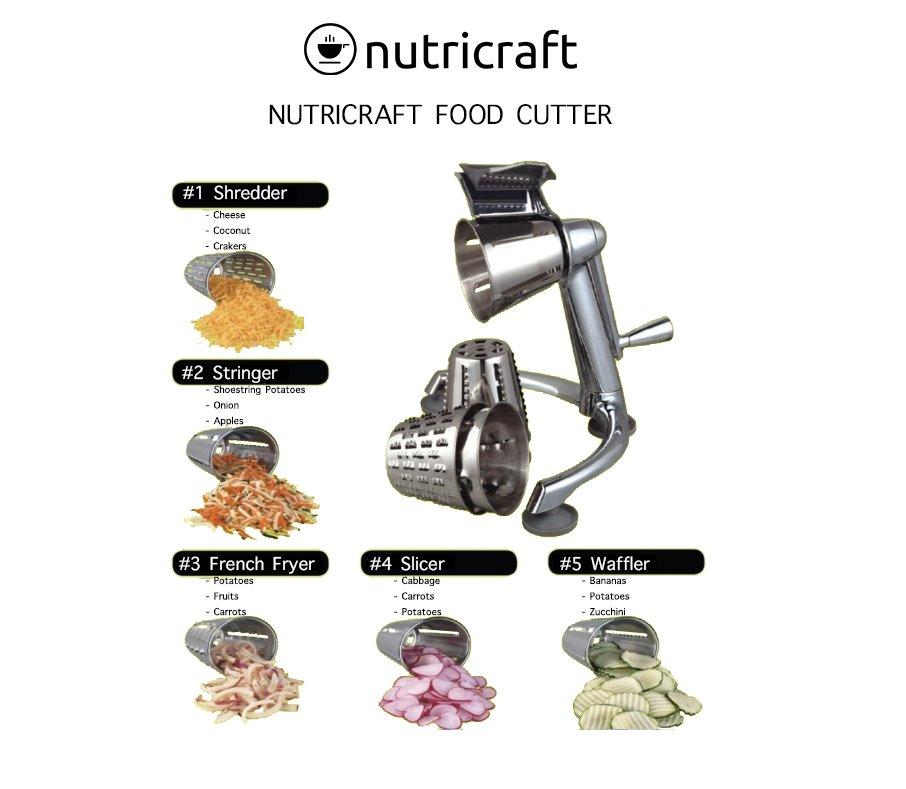 Food Cutter with 5 Cones Food Cutter Nutricraft Cookware