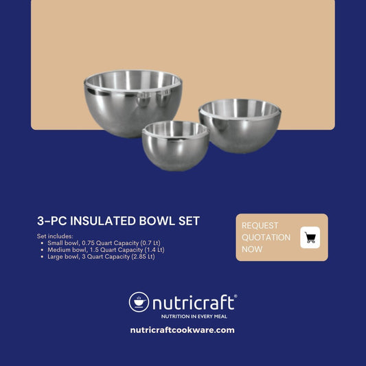 3-pc Insulated Bowl Set