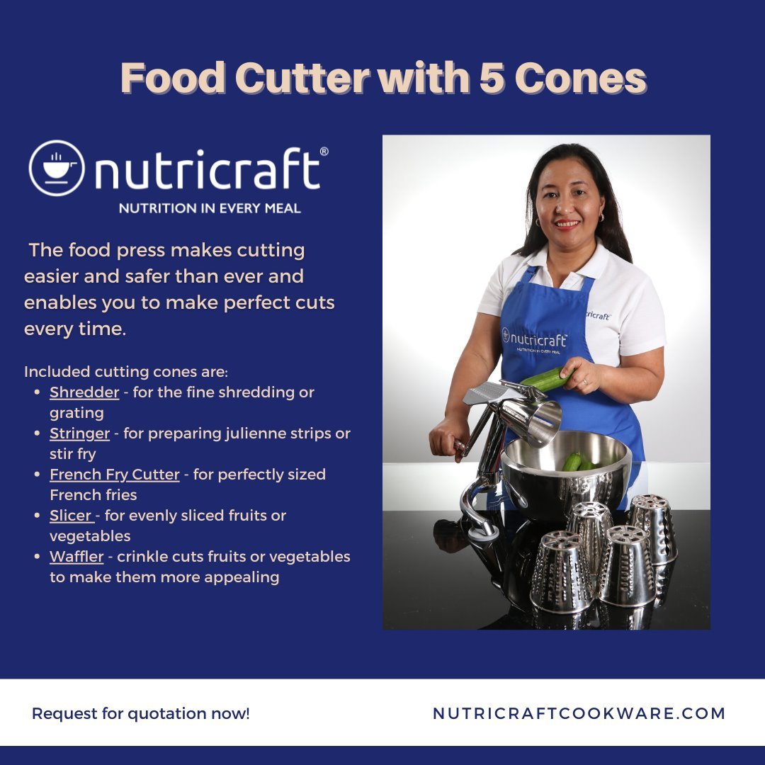 Food Cutter with 5 Cones