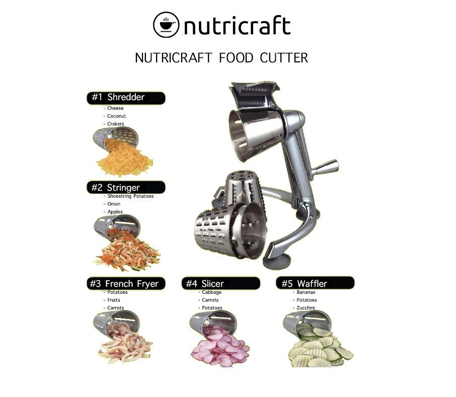 Food Cutter with 5 Cones Food Cutter Nutricraft Cookware 